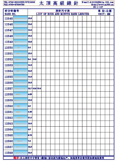 1-107 Table needle